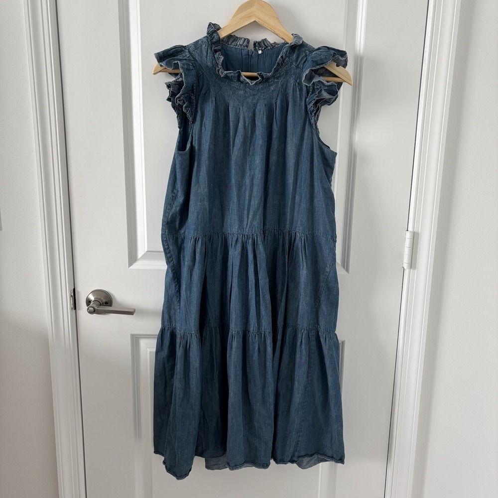 Sea | Denim Chambray Dress Size 8